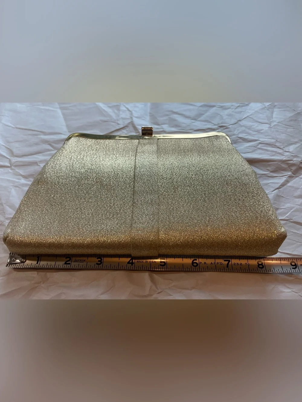 Vintage Jacqueline's Fashion Accessories Gold Metallic Purse